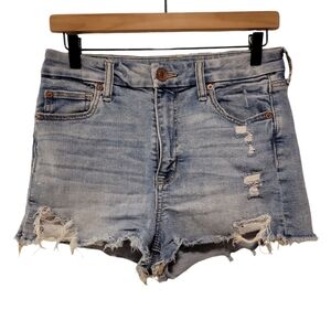American Eagle, Curvy Hi-Rise Shortie, Super Stretch, Distressed, Women's Sz 4,